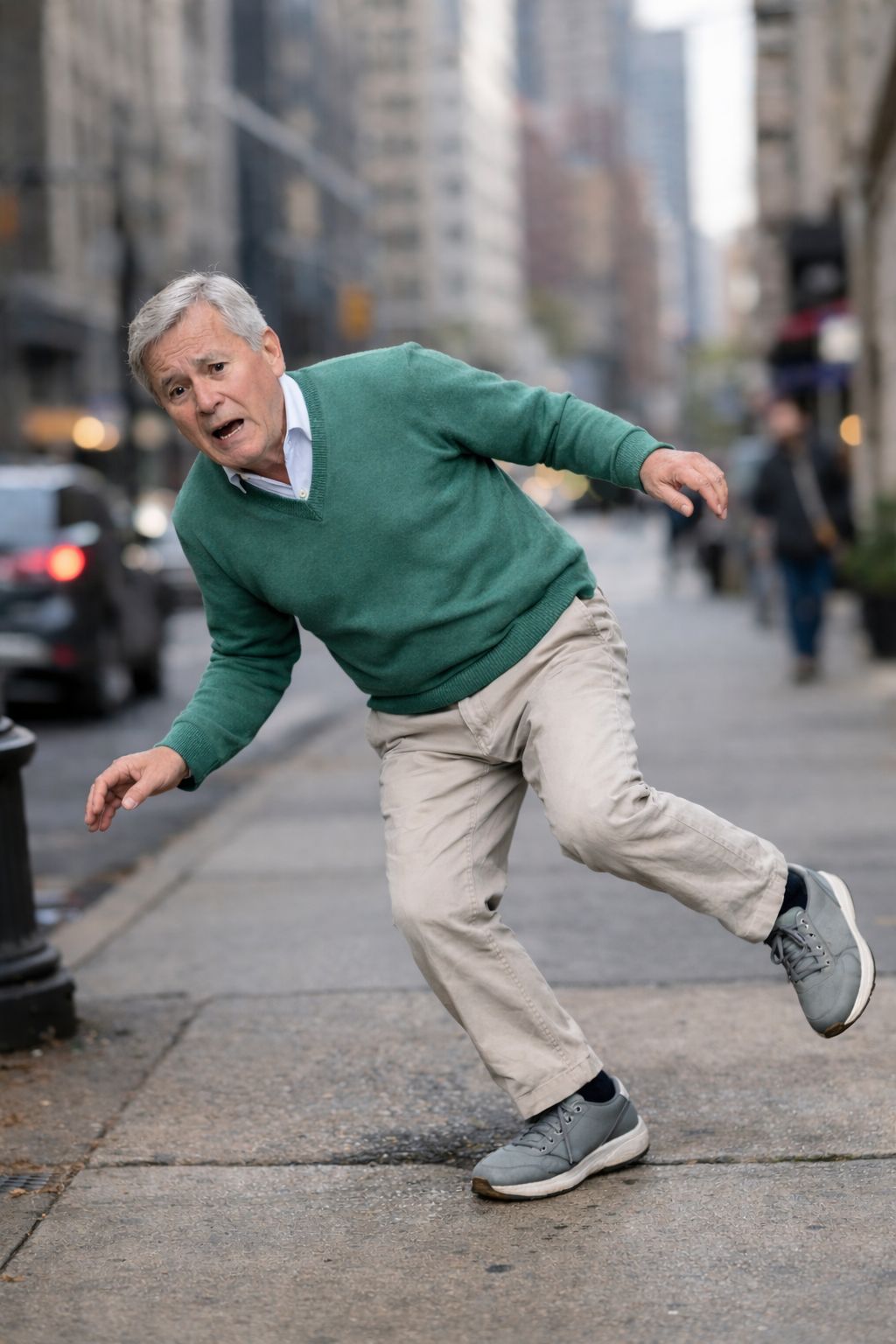 Paciente com desequilíbrio corporal e instabilidade